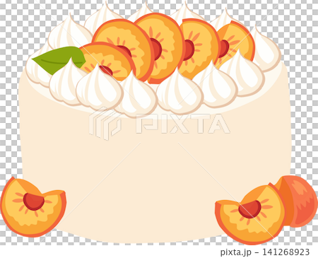 a peach cake with whipped cream and peach slices for birthdays seasonal desserts social posts and recipe content a peach cake with whipped cream and peach slices for birthdays seasonal desserts social posts and recipe content 141268923