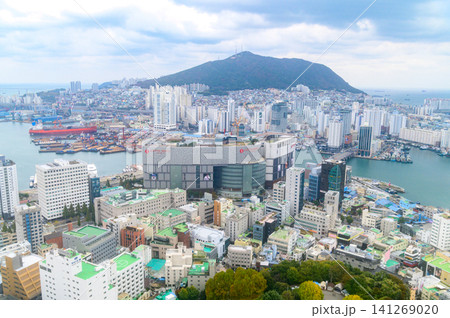韓国釜山のとても美しい街並み風景 韓国釜山のとても美しい街並み風景 141269020
