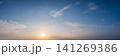 Dramatic panorama sky with cloud on sunrise and sunset time. 141269386