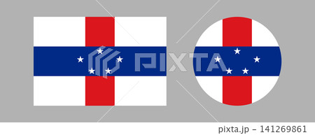 Netherlands Antilles Flag circle, rectangle icon, sticker. Set of Flag of Netherlands Antilles round, rectangular button, badge. National flag Netherlands Antilles islands banner, background. Netherlands Antilles Flag circle, rectangle icon, sticker. Set of Flag of Netherlands Antilles round, rectangular button, badge. National flag Netherlands Antilles islands banner, background. 141269861