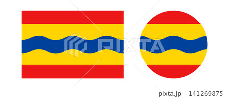 Flag of Overijssel province Kingdom of Netherlands, Holland. Oaverysel flag rectangle, circle icon, sticker set. Overijssel flag round, rectangular banner, background. Flag of Overijssel badge, button Flag of Overijssel province Kingdom of Netherlands, Holland. Oaverysel flag rectangle, circle icon, sticker set. Overijssel flag round, rectangular banner, background. Flag of Overijssel badge, button 141269875