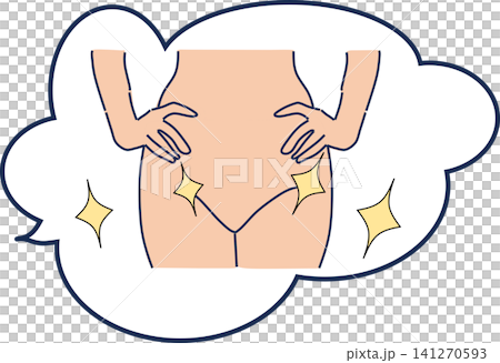脱毛のイラスト 脱毛のイラスト 141270593