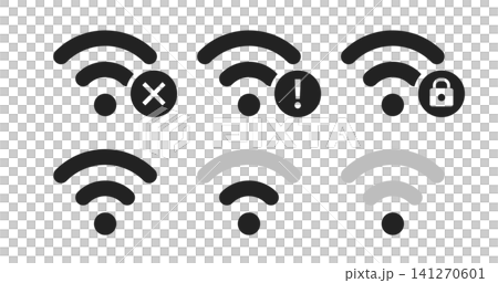 簡易無線通訊符號/WiFi圖示圖示(3) 簡易無線通訊符號/WiFi圖示圖示(3) 141270601