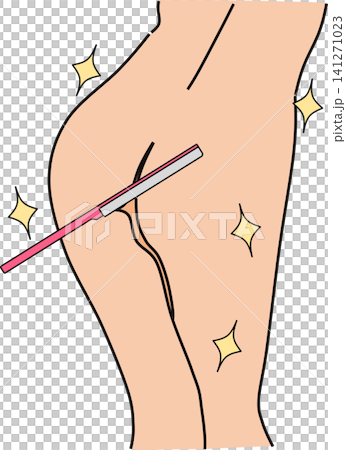 脱毛のイラスト 脱毛のイラスト 141271023