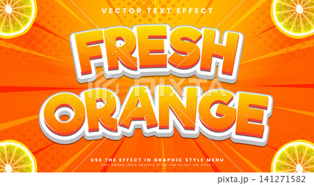 Fresh Orange editable text effect Template Fresh Orange editable text effect Template 141271582