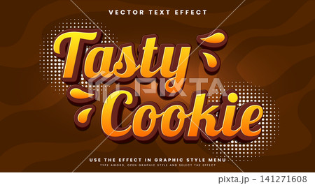 Tasty Cookie editable text effect Template Tasty Cookie editable text effect Template 141271608