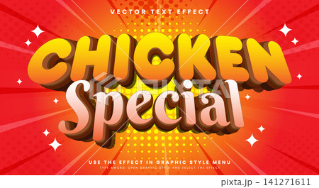 Chicken Special 3d editable text effect Chicken Special 3d editable text effect 141271611