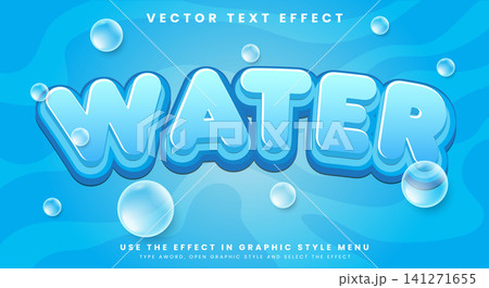 Water editable text effect Template Water editable text effect Template 141271655
