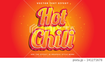 Hot Chili editable text effect template 141271678