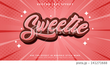Sweetie editable text effect template Sweetie editable text effect template 141271688