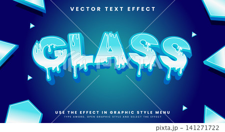 Glass editable text effect template Glass editable text effect template 141271722