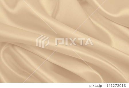 Smooth elegant golden silk or satin luxury cloth texture as wedding background. Luxurious background design. In Sepia toned. Retro style 141272018