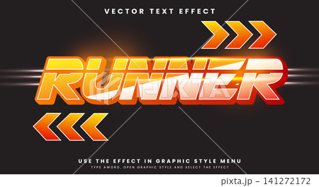 Runner editable text effect Template Runner editable text effect Template 141272172