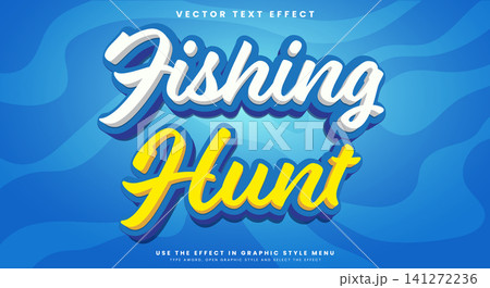 Fishing Hunt editable text effect Template Fishing Hunt editable text effect Template 141272236