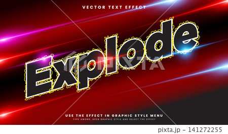 Explode 3D editable text effect Explode 3D editable text effect 141272255
