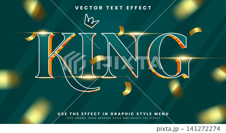 King 3d editable text effect Template King 3d editable text effect Template 141272274