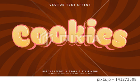 Cookies editable text effect Template Cookies editable text effect Template 141272309