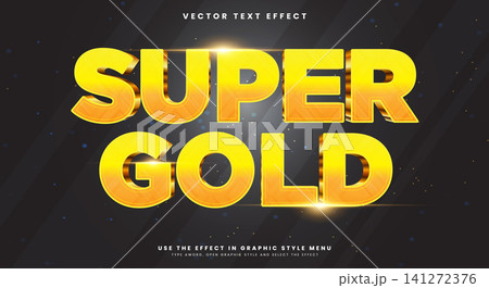 Super Gold sparkle style shiny editable text Super Gold sparkle style shiny editable text 141272376