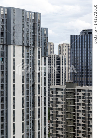 A cluster of tall residential and commercial high-rise buildings A cluster of tall residential and commercial high-rise buildings 141272610