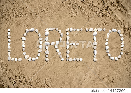 Loreto - beach, sand, stones Loreto - beach, sand, stones 141272664
