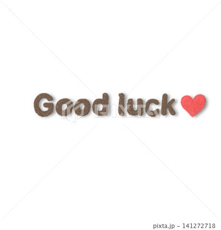 Good luckの文字（ドロップシャドーつき） 141272718