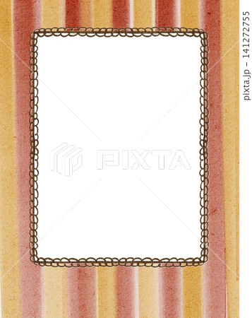Autumn Frame Watercolor Template with Blank Space for Greeting Card Autumn Frame Watercolor Template with Blank Space for Greeting Card 141272755
