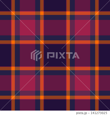 Tartan plaid fabric pattern with a structured check arrangement and a woven fabric texture. Pink tones bring classic fabric heritage to a seamless decorative surface for interior decor. Tartan plaid fabric pattern with a structured check arrangement and a woven fabric texture. Pink tones bring classic fabric heritage to a seamless decorative surface for interior decor. 141273025