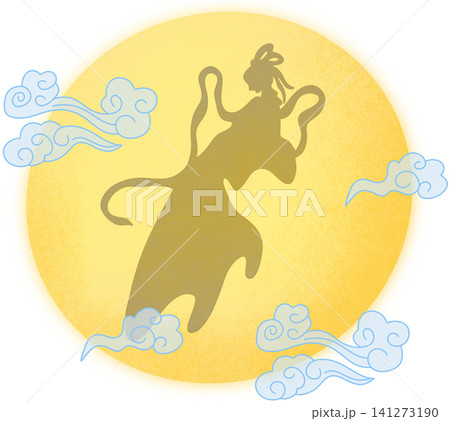 moon goddess silhouette 141273190
