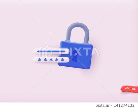 Account login and password. Security concept. Sign in to account, user authorization, login authentication page concept. 3D Vector Illustrations. Account login and password. Security concept. Sign in to account, user authorization, login authentication page concept. 3D Vector Illustrations. 141274132