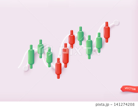 Stock market trading graph in graphic concept suitable for financial investment or Economic trends business idea. 3D Web Vector Illustrations. Stock market trading graph in graphic concept suitable for financial investment or Economic trends business idea. 3D Web Vector Illustrations. 141274208