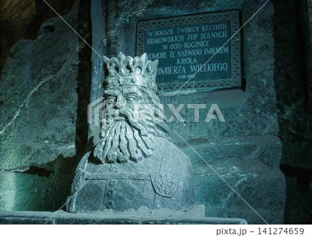 Wieliczka, Ma opolskie, Poland 19.06.2026: The Wieliczka Salt Mine, excavated from the 13th century 141274659