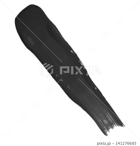 Realistic black paint brush stroke, diagonally oil acrylic paint stripe, abstract 3D textured dye artistic vector design Realistic black paint brush stroke, diagonally oil acrylic paint stripe, abstract 3D textured dye artistic vector design 141276685