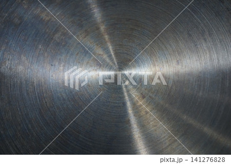 Brushed, circular metal texture - background Brushed, circular metal texture - background 141276828
