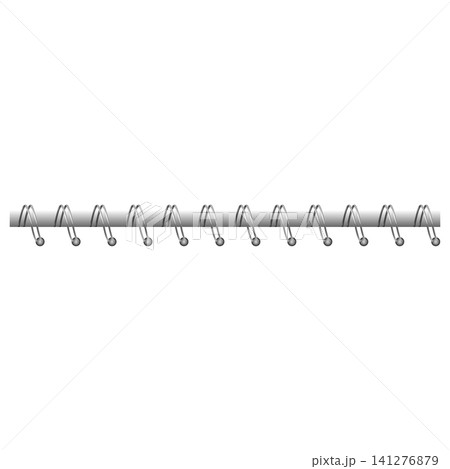 Silver-colored endless spring binding for books and albums. 141276879