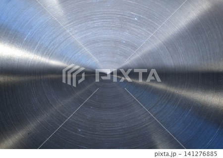 Brushed, circular metal texture - background Brushed, circular metal texture - background 141276885
