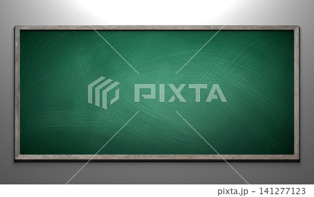 Rubbed out chalk on a greenboard with wooden frame Rubbed out chalk on a greenboard with wooden frame 141277123