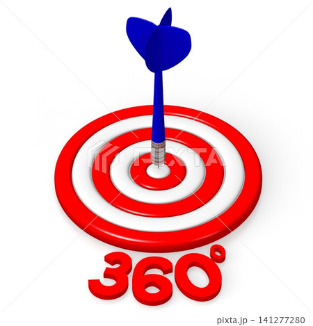 3D word/ darts illustration - 360 degrees 3D word/ darts illustration - 360 degrees 141277280