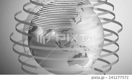 Geometrical world map, Asia and Australia side - 3D illustration Geometrical world map, Asia and Australia side - 3D illustration 141277572