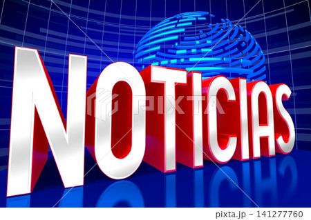 News in Spanish sign - 3D illustration News in Spanish sign - 3D illustration 141277760