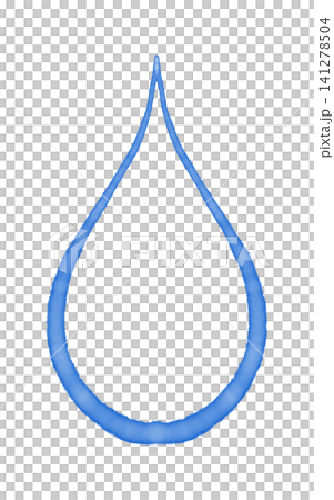 It is a line drawing of a water droplet. It is a line drawing of a water droplet. 141278504