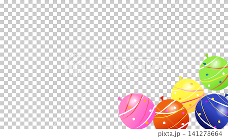 Colorful water balloon illustration background material Colorful water balloon illustration background material 141278664