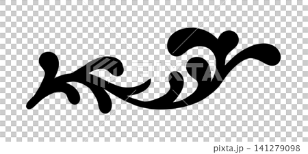 This is a line drawing of a plant stem. 141279098