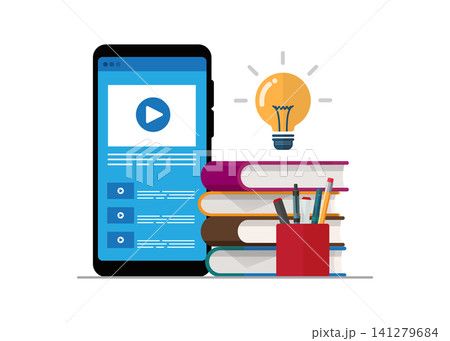 online learning with digital video lessons and physical textbooks online learning with digital video lessons and physical textbooks 141279684