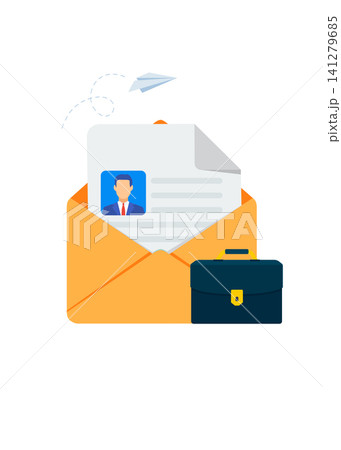 Professional Job Application and Recruitment Strategy Illustration 141279685