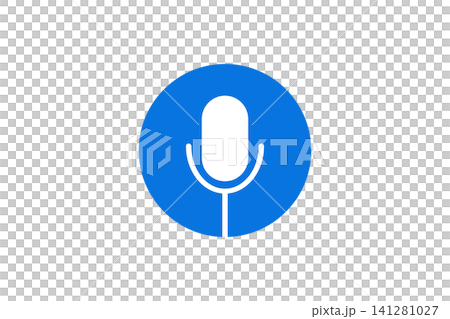 Voice Microphone Icon In Circle Symbol For Podcast Recording And Audio Interface Voice Microphone Icon In Circle Symbol For Podcast Recording And Audio Interface 141281027