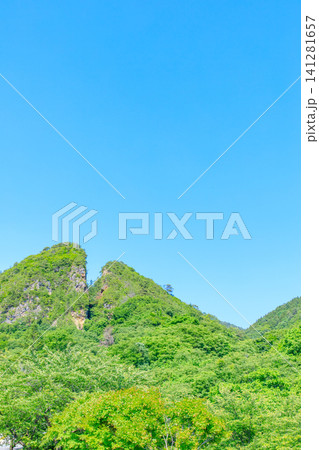 初夏の佐渡金山 道遊の割戸 佐渡島 新潟県佐渡市 初夏の佐渡金山 道遊の割戸 佐渡島 新潟県佐渡市 141281657