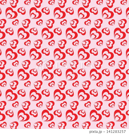 Valentine and Heart Seamless Pattern Background,Heart Pattern Vector Art, Icons, and Graphics 141283257
