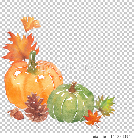 Watercolor autumn frame material Watercolor autumn frame material 141283394