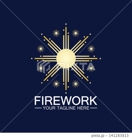 Firework Logo Design vector template 141283813