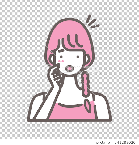 お肌のトラブル スキンケアのイラスト 141285020